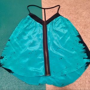 *DONATED* Teal zipper tank